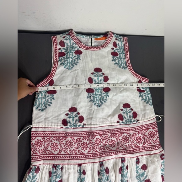 Oliphant Sleeveless Piped Maxi- Napa Red Tuckernuck - Picture 8 of 8